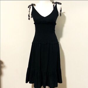 Free People Smocked Waist Midi Dress